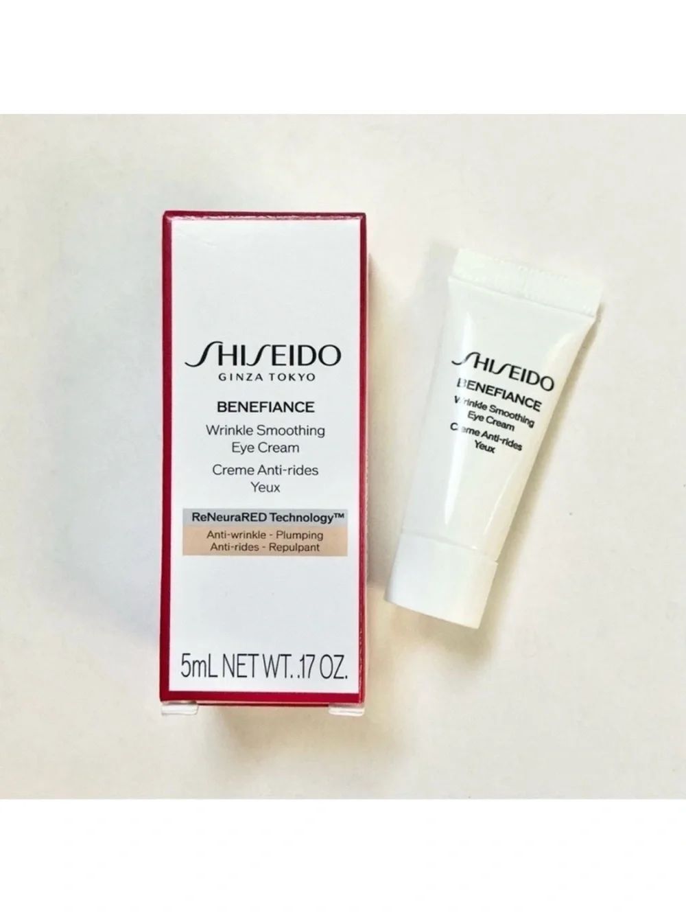 Shiseido Benefiance Wrinkle Smoothing Eye Cream - 5mL New in Box